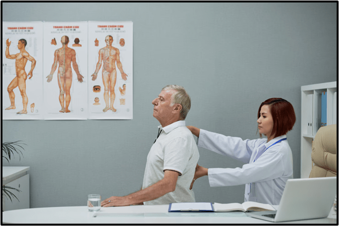 Neurologist Testing Spine Health